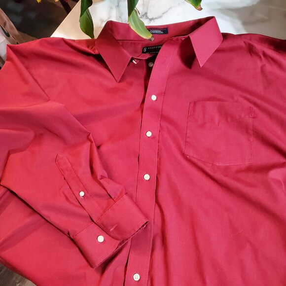 Stafford Men's Button Down Shirt Neck size 20 - Picture 1 of 12